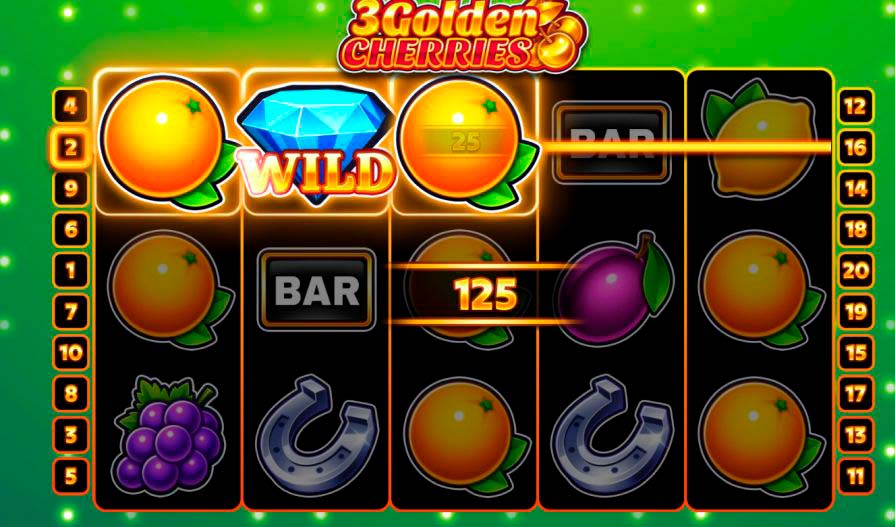 Дизайн слота 3 Golden Cherries