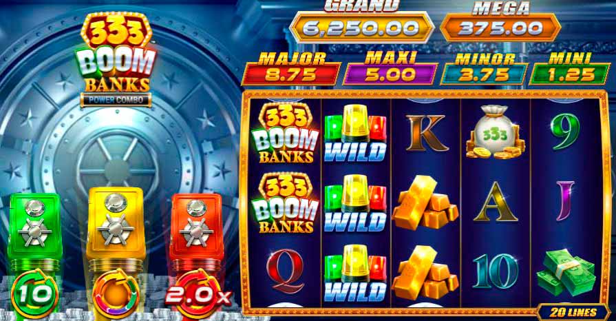 Обзор игрового слота 333 Boom Banks Power Combo от провайдера Fortune Factory Studios
