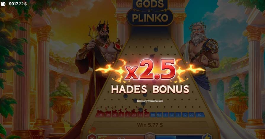 играть бесплатно в Gods of Plinko