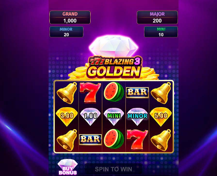 Обзор игрового слота 777 Blazing 3 Golden от провайдера Funky Games