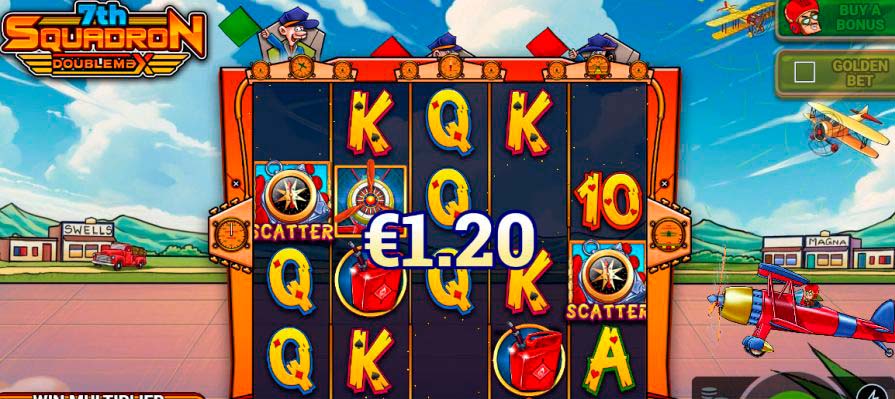 Дизайн игрового слота 7th Squadron DoubleMax от провайдера Bulletproof Games