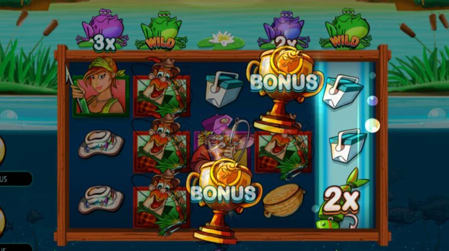 Дизайн игрового слота All About the Bass 2: Froggy Style от провайдера Crazy Tooth Studio