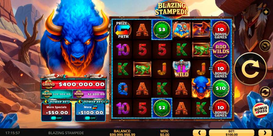 слот Blazing Stampede