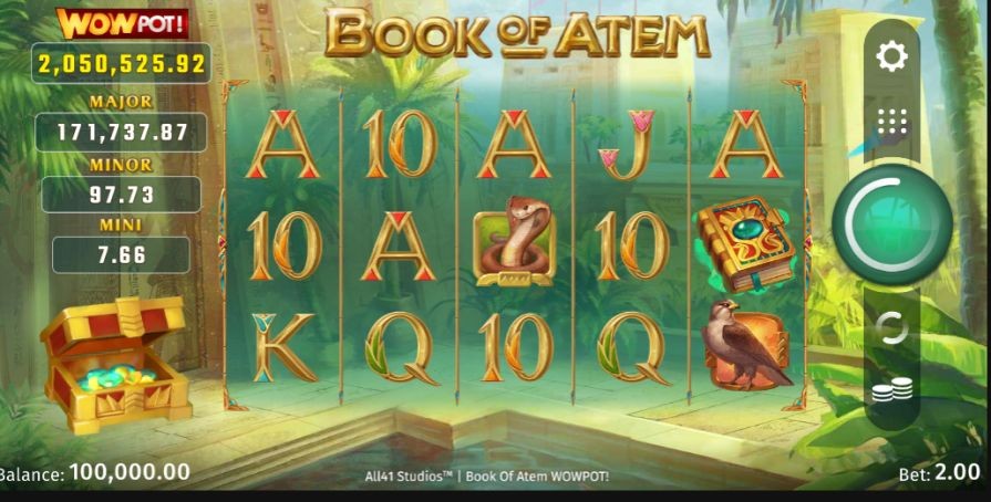 Слот Book of Atem WowPot
