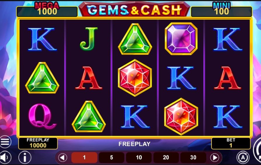 Слот Gems And Cash Win Spins