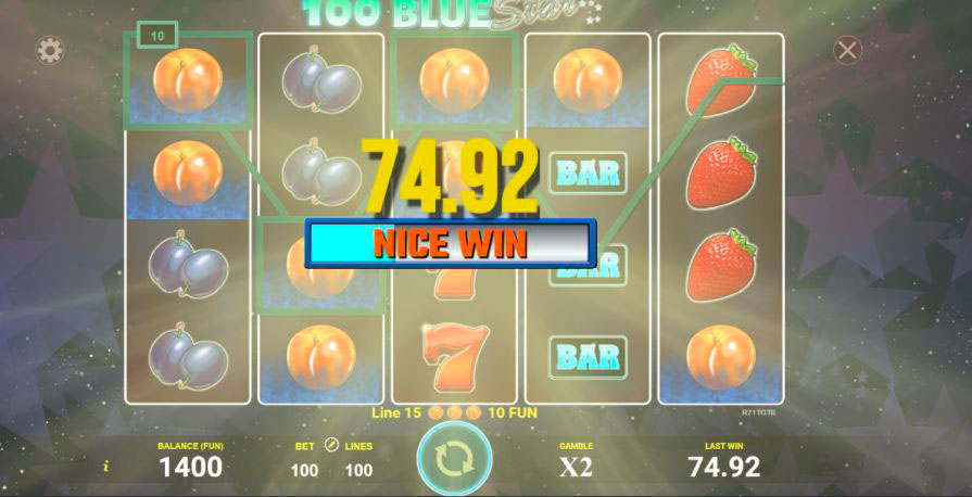 игра 100 Blue Star