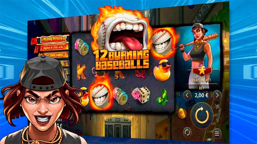 12 Burning Baseballs