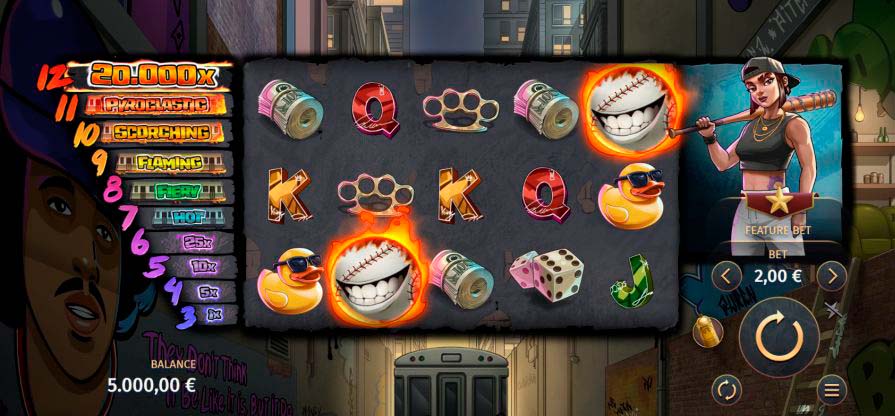 слот 12 Burning Baseballs