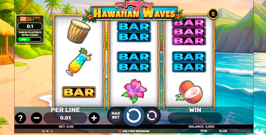 игра 777 Hawaiian Waves