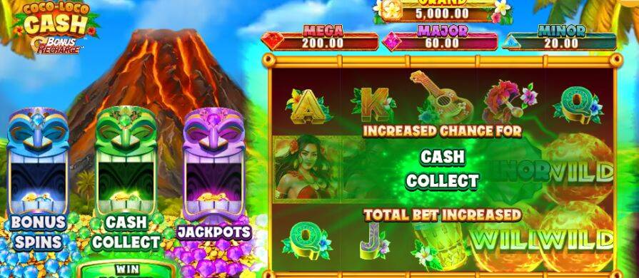 Бонусная игра в слоте Coco-Loco Cash