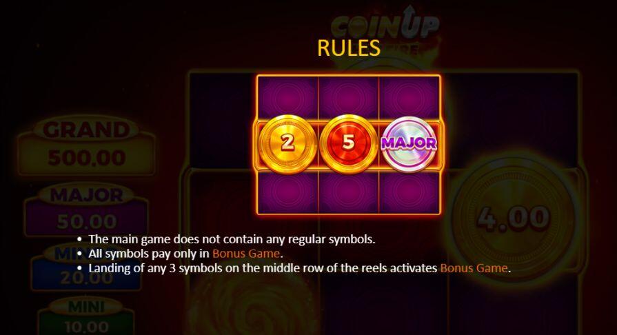 Дизайн игры Coin UP: Hot Fire