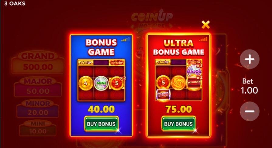 Бонусная игра в слоте Coin UP: Hot Fire