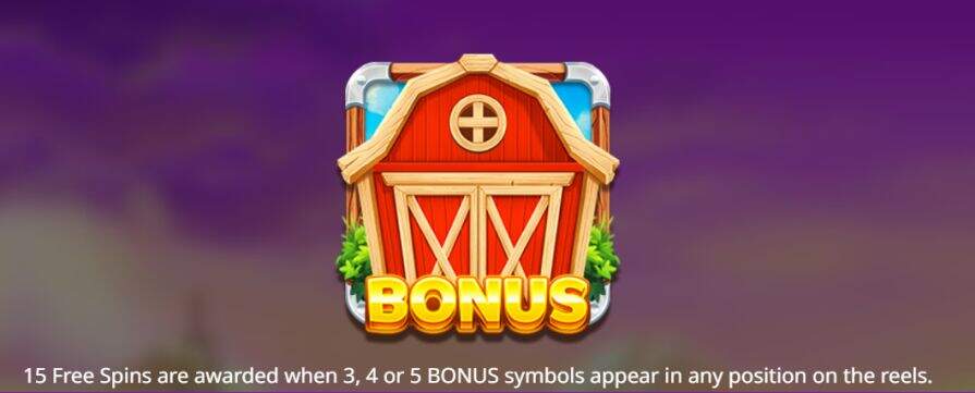 Бонусная игра в слоте Farmyard Fortunes Spin 'n' Win