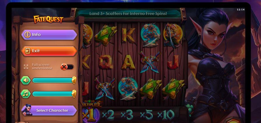 Бонусная игра в слоте FateQuest: Hero Shifter