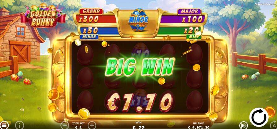 Бонусная игра в слоте Golden Bunny