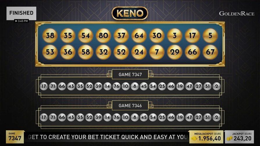 Игра Keno Deluxe