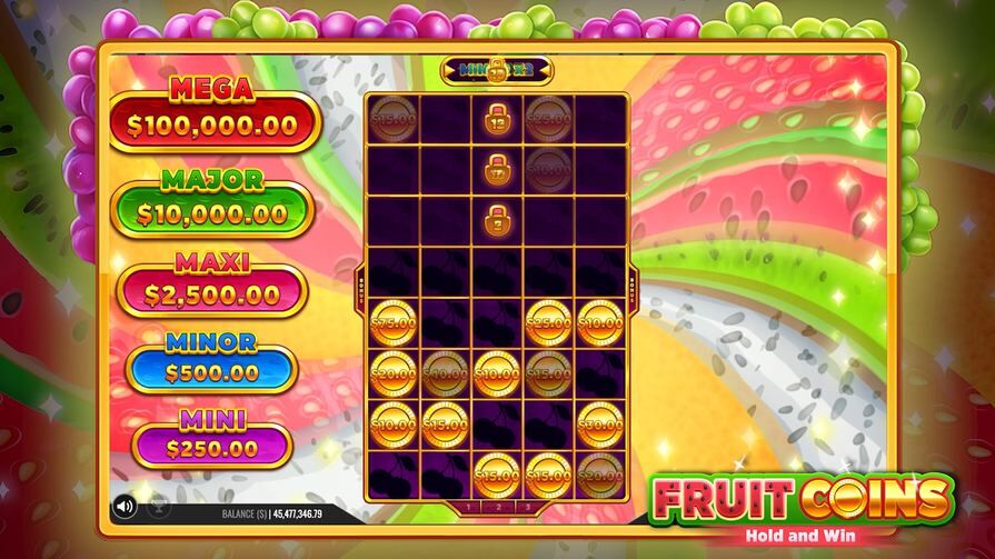 Fruit Coins Hold and Win