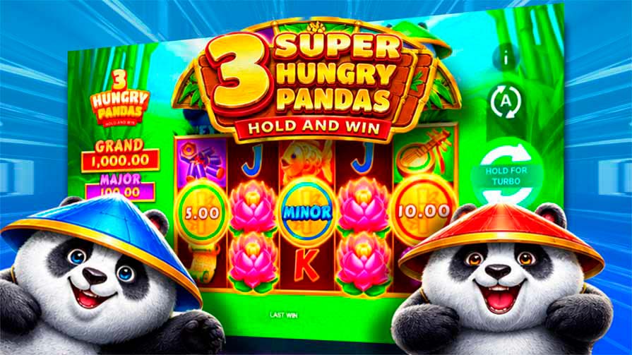 3 Super Hungry Pandas: Hold & Win
