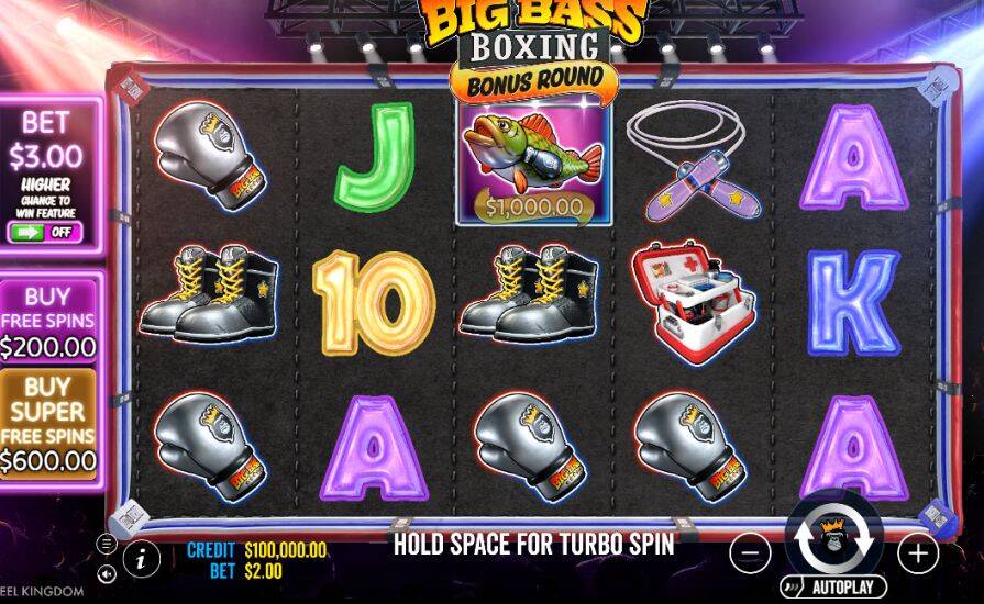 слот Big Bass Boxing Bonus Round