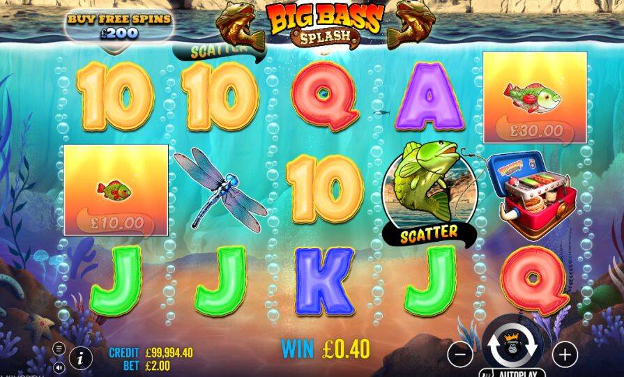 игра Big Bass Splash
