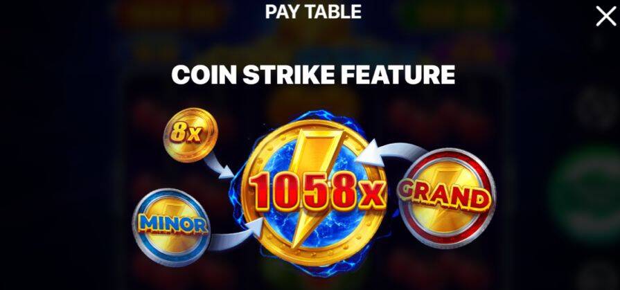 Бонусная игра в слоте Coin Strike: Hold and Win