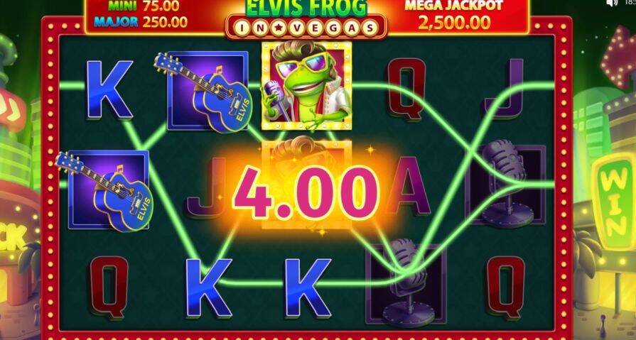 Дизайн игры Elvis Frog in Vegas
