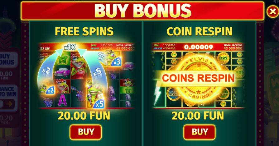 Бонусная игра в слоте Elvis Frog TrueWays