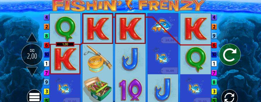 Дизайн игры Fishin’ Frenzy
