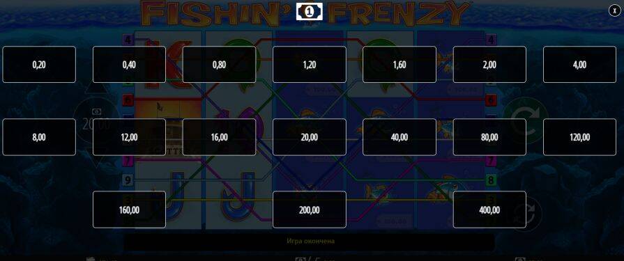 Бонусная игра в слоте Fishin’ Frenzy