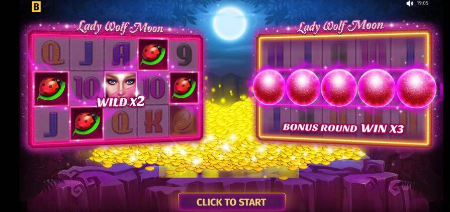 Дизайн игры Lady Wolf Moon