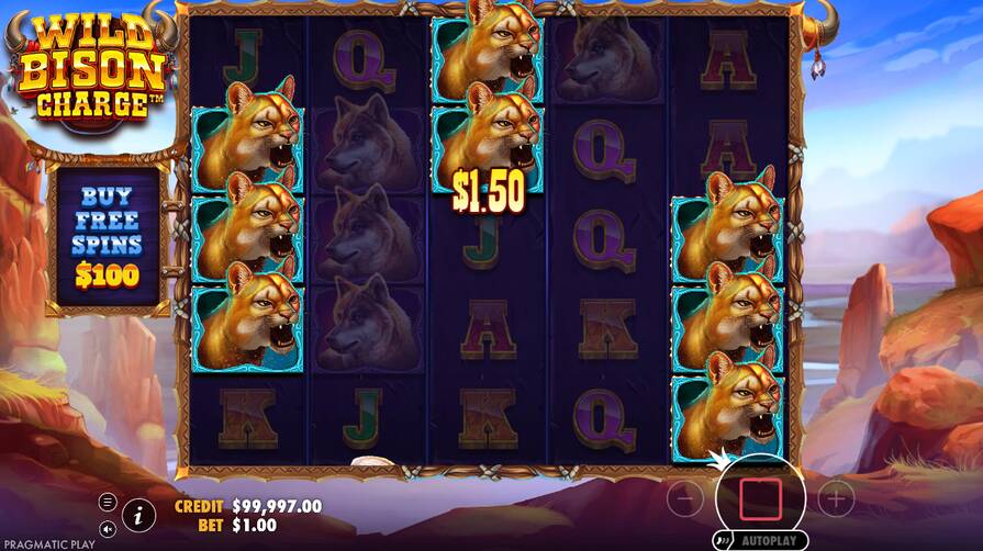 Дизайн игры Wild Bison Charge