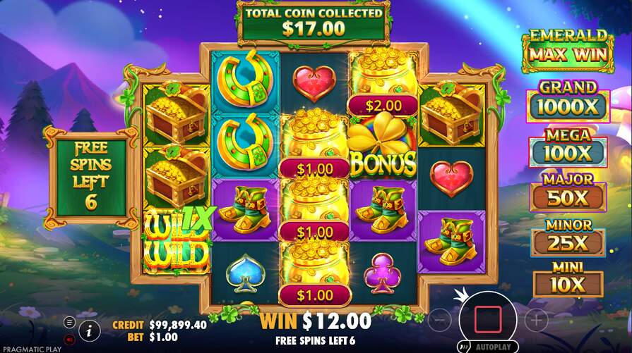 Бонусная игра в слоте Wild Wild Riches Returns