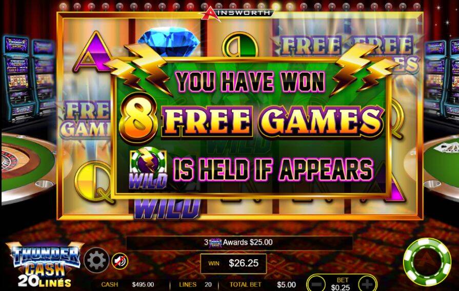 Дизайн игры Thunder Cash