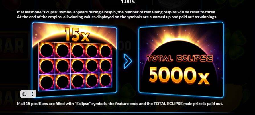 Бонусная игра в слоте Total Eclipse