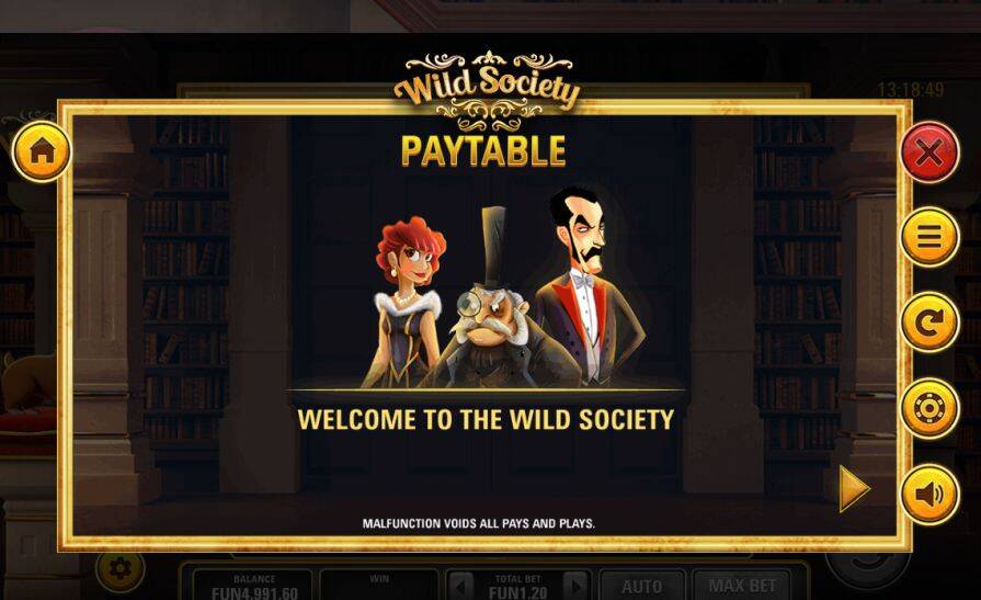Символы и выплаты Wild Society