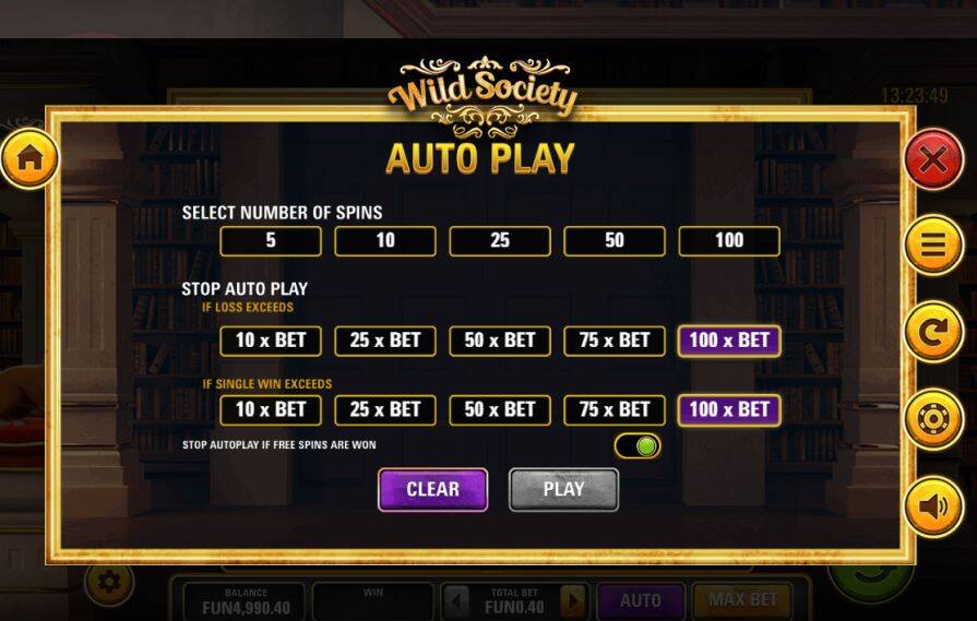 Бонусная игра в слоте Wild Society
