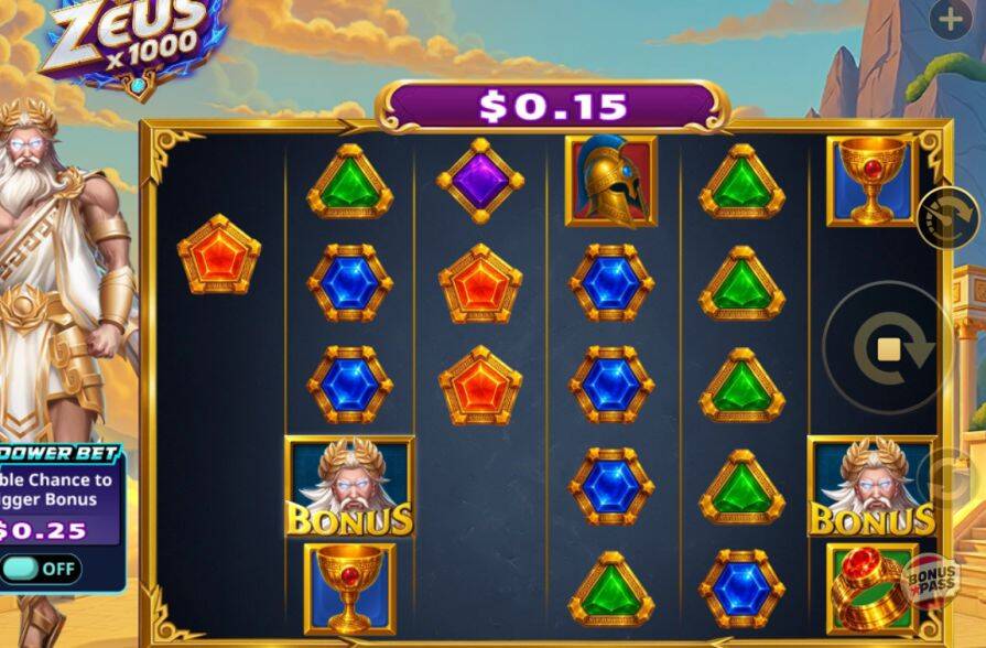 Дизайн игры Zeus x 1000