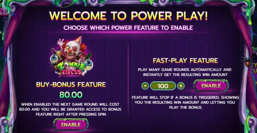 Бонусная игра в слоте Zombie Zircus