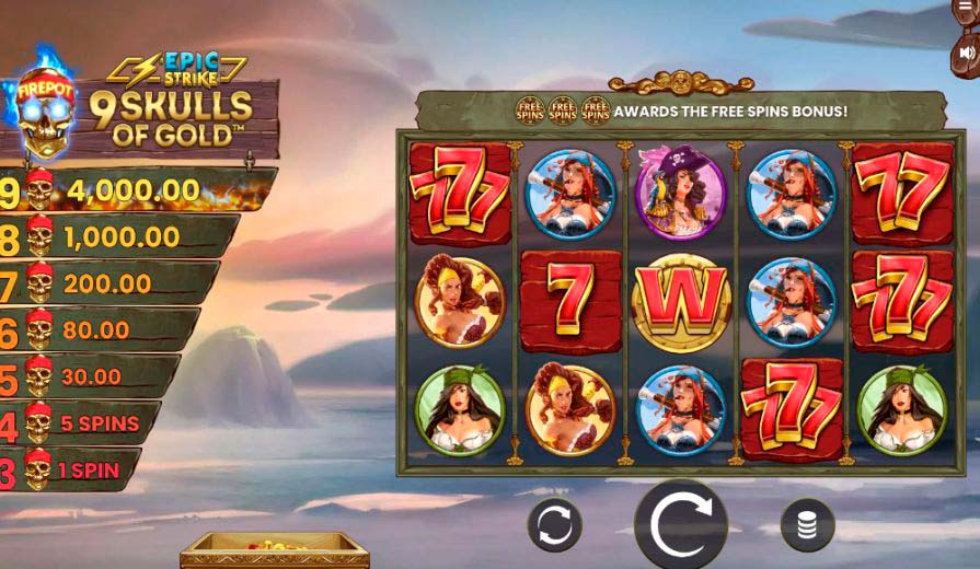 игра 9 Skulls of Gold