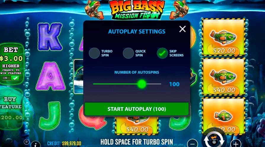 игра Big Bass Mission Fishin’