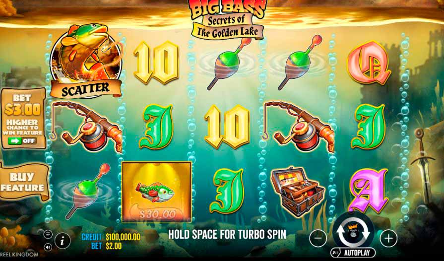 слот Big Bass Secrets of the Golden Lake