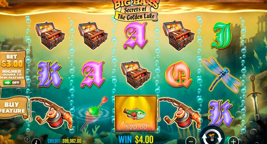 игра Big Bass Secrets of the Golden Lake