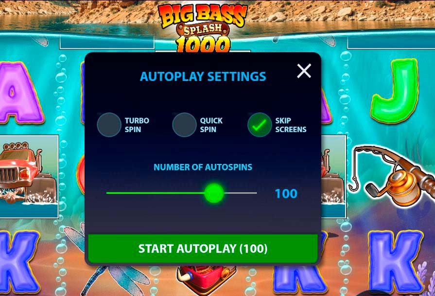 игра Big Bass Splash 1000