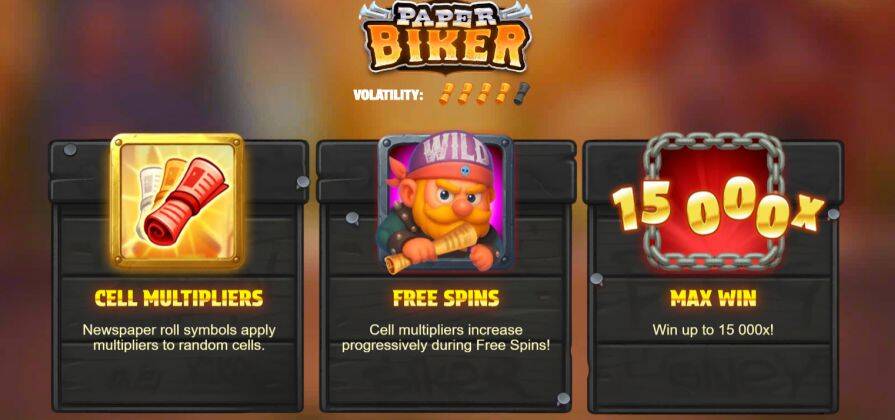 Слот Paper Biker