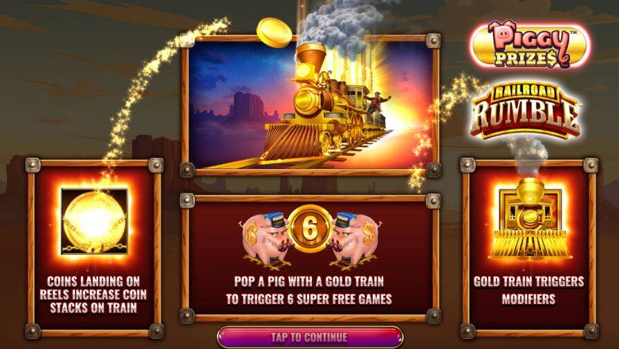 Слот Piggy Prizes Railroad Rumble Buy Bonus