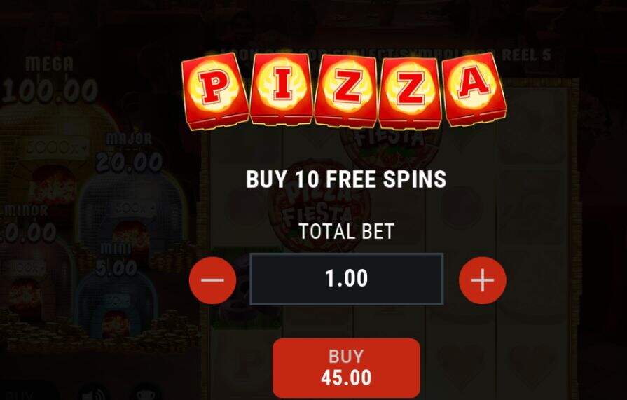 Бонусная игра в слоте Pizza Fiesta