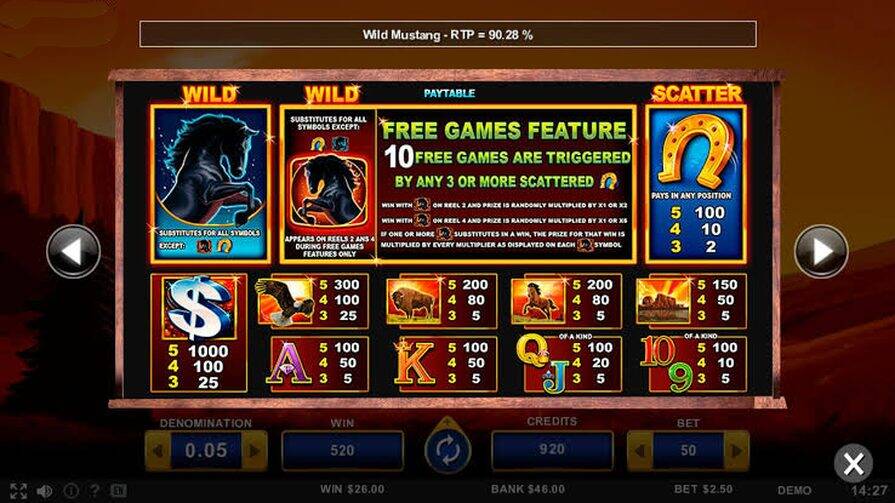 Игра Wild Mustang