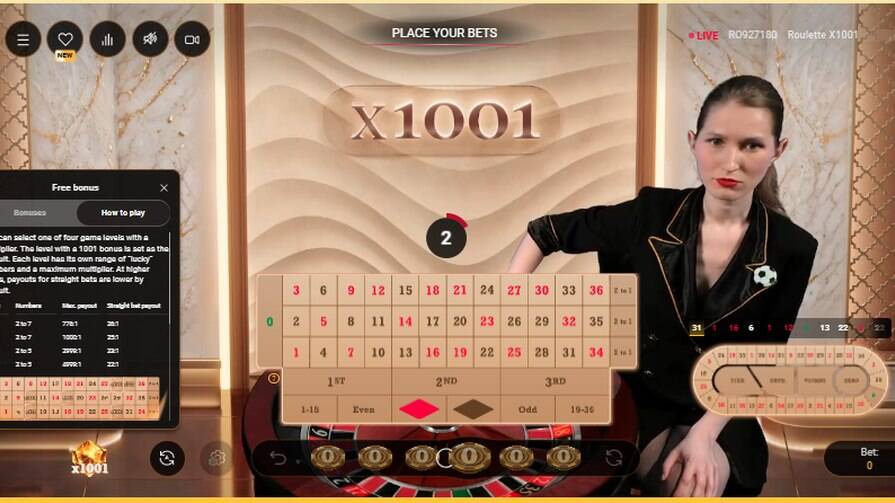 Игра Roulette x1001