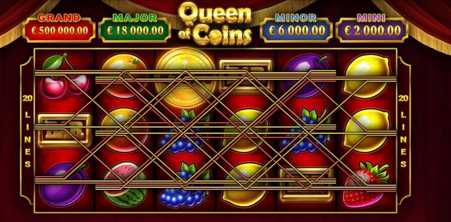 Бонусная игра в слоте Queen of Coins