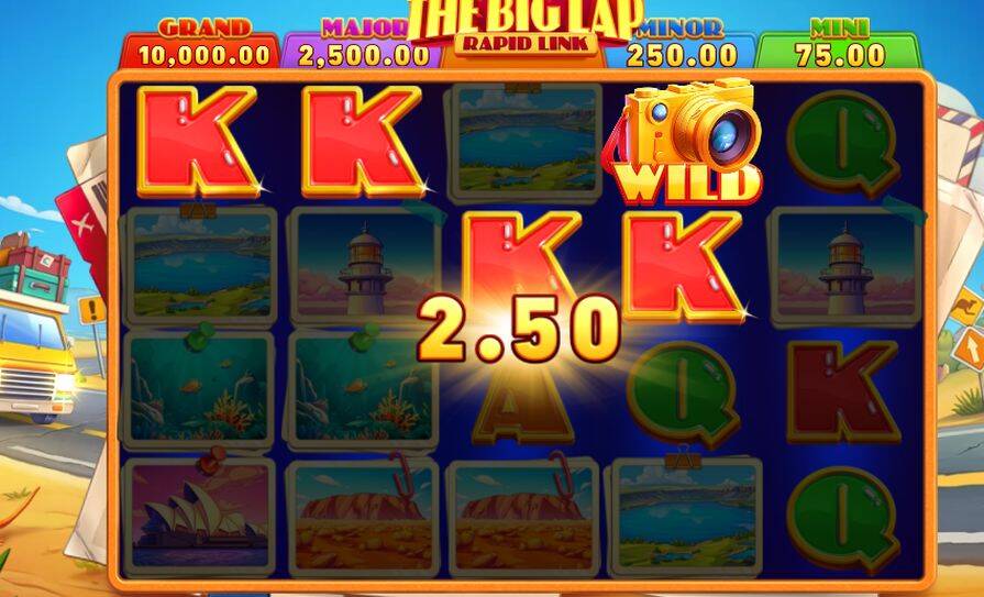 Бонусная игра в слоте The Big Lap